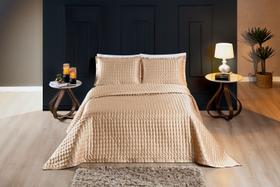 Cobre leito king shine matelado 3 pçs cetim charmousse luxo