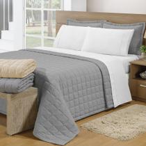 Cobre Leito King Soft 3pç 100% Poliéster - Cinza