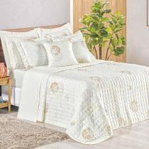 Cobre Leito King Top Line Estampado 180 Fios 3 Peças - Garden Cobre Leito King Top Line Estampado 180 Fios 3 Peças - Garden