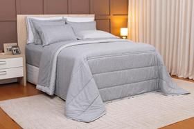 Cobre leito linho cinza urbano