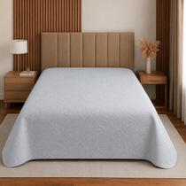 Cobre Leito Matelado Slim King Leve e Prático Colcha Roupa de Cama Box Avulso COR:BRANCO