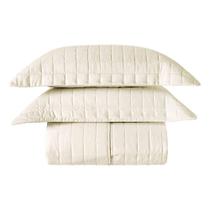 Cobre Leito Matelassê Percal 300 Fios Basic Queen 03 Peças 100% Poliéster - Marfim Cobre Leito Matelassê Percal 300 Fios Basic Queen 03 Peças 100% Poliéster - Marfim