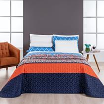 Cobre Leito Mediterrâneo King 3 Peças Micropercal 200 Fios