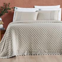 Cobre Leito Nobless Queen 03 Peças - Amêndoa