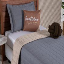 Cobre Leito Paris Cama Solteiro Colcha Dupla Face 5 Peças Cores