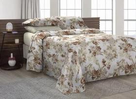 Cobre Leito Piquet Solteiro King 2 Peças Cáqui ulejo