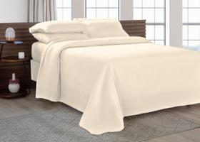 Cobre Leito Piquet Solteiro King 2 Peças Palha