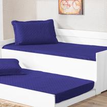 Cobre Leito Pratico Solteiro 01 Unidade Azul Royal Cobre Leito Pratico Solteiro 01 Unidade Azul Royal