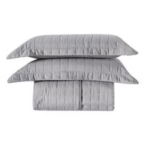 Cobre Leito Queen 2 Porta Travesseiros 300 fios Basic Cinza Cobre Leito Queen 2 Porta Travesseiros 300 fios Basic Cinza