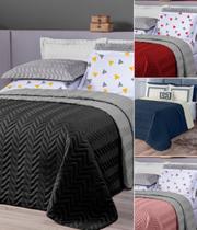 cobre leito queen 260cm x 240cm cobretor 6 pçs inverno kit com porta travesseiro cobre leito queen 260cm x 240cm cobretor 6 pçs inverno kit com porta travesseiro