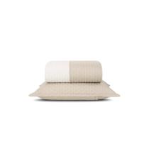 Cobre Leito Queen Comfy Dupla Face Lavive Bege e Palha Cobre Leito Queen Comfy Dupla Face Lavive Bege e Palha