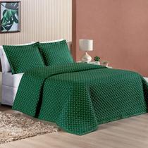 Cobre Leito Queen Doroty Micropercal 100% Poliéster - Verde