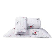 Cobre Leito Queen Essencialle Estampado 150 Fios 3 Peças - Dorameira Cobre Leito Queen Essencialle Estampado 150 Fios 3 Peças - Dorameira