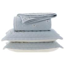 Cobre Leito Queen Lázio 3 Peças Kacyumara - 300 Fios Acetinado