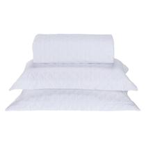 Cobre Leito Queen Milão Dupla Face Micropercal 200 Fios 3 Peças - Branco - 100% Poliéster