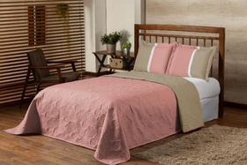 Cobre Leito Queen Rosê com Avelã