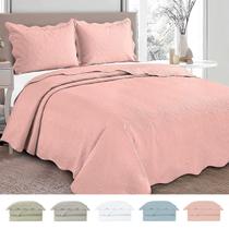 Cobre Leito Queen Roupa De Cama Colcha Kit 3 Peças