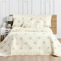 Cobre Leito Queen Royale Percal 200 Fios Algodão 6 Peças Vanilla Cobre Leito Queen Royale Percal 200 Fios Algodão 6 Peças Vanilla