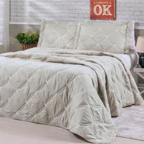 Cobre Leito Queen Unique 200 Fios Bordado 3 Peças - Avela