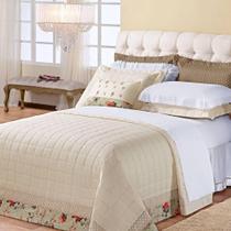 Cobre Leito Romanza Casal Queen 5 Peças - 100 Algodão 150 Fios - Palha - Aquarela Cobre Leito Romanza Casal Queen 5 Peças - 100 Algodão 150 Fios - Palha - Aquarela