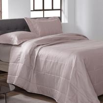Cobre Leito Satinee Square Inrose 300 Fios Solteiro - Kacyumara Cobre Leito Satinee Square Inrose 300 Fios Solteiro - Kacyumara
