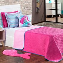 Cobre Leito Sereia Pink Dupla Face c/ Almofada Solteiro 04 Peças Cobre Leito Sereia Pink Dupla Face c/ Almofada Solteiro 04 Peças