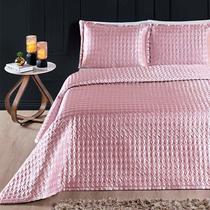 Cobre Leito Shine 3pçs Casal Cetim Charmousse Brilho Luxo