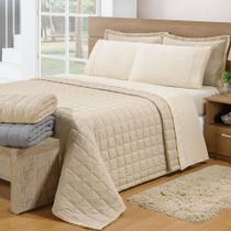 Cobre Leito Soft Sherpa Frio Casal 3 peças