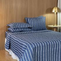 Cobre Leito Solteiro 180 Fios com Porta travesseiro Basic