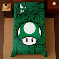 Cobre leito solteiro 2 peças personagens malha macio roupa de cama