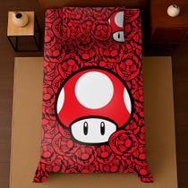 Cobre leito solteiro 2 peças personagens malha macio roupa de cama