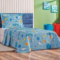 Cobre Leito Solteiro Babel Kids Dupla face Microfibra 2pç 100% Poliéster - Astro