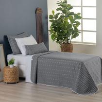 Cobre Leito Solteiro Colcha Jogo Cama Menino Menina Cobreleito Bordado Urbany 400Fios