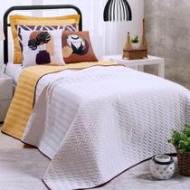 Cobre Leito Solteiro Colorful Dupla Face 200 Fios 5 Peças - Summer Soul