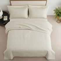 Cobre Leito Solteiro Com Porta Travesseiro Dupla Face 02 Peças Toque Macio Realce Palha Cobre Leito Solteiro Com Porta Travesseiro Dupla Face 02 Peças Toque Macio Realce Palha