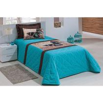 Cobre Leito Solteiro Estampa Borboleta -ibitinga