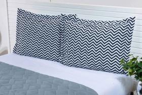 Cobre Leito Solteiro King 4 Peças Dupla Face Chevron Paris