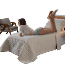 Cobre Leito Solteiro Matelado Soft Dupla Face com Porta-Travesseiro