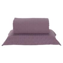 Cobre Leito Solteiro Milão Dupla Face Micropercal 200 Fios 2 Peças - Rose Cassis - 100% Poliéster