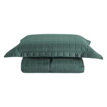 Cobre Leito Solteiro Porta Travesseiro 300 fios Basic Verde Cobre Leito Solteiro Porta Travesseiro 300 fios Basic Verde