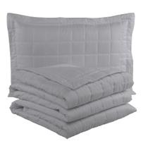 Cobre Leito Solteiro Soft Cinza Valle Enxovais 2 peças Cobre Leito Solteiro Soft Cinza Valle Enxovais 2 peças