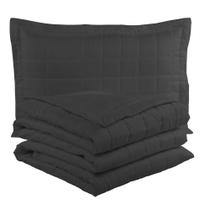 Cobre Leito Solteiro Soft Preto Valle Enxovais 2 peças Cobre Leito Solteiro Soft Preto Valle Enxovais 2 peças