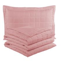 Cobre Leito Solteiro Soft Rosé Valle Enxovais 2 peças Cobre Leito Solteiro Soft Rosé Valle Enxovais 2 peças