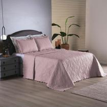 Cobre Leito Tamanho Queen Matelado Rosê Para Quarto Casal Cobre Leito Tamanho Queen Matelado Rosê Para Quarto Casal