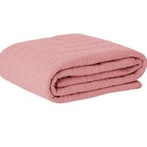 Cobre Leito Tecebem Solteiro Malha Lisa em Matelasse 170 x 240cm Rose Cobre Leito Tecebem Solteiro Malha Lisa em Matelasse 170 x 240cm Rose