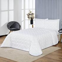 Cobre leito ternura bordado king 3 peças branco