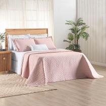 Cobre Leito Verity Casal Padrão 03 Peças - Rosa.