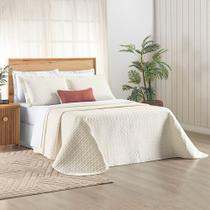 Cobre Leito Verity King 03 Peças - Palha - performance superior