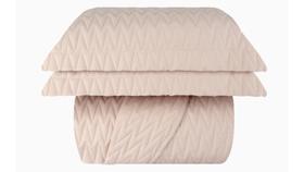 Cobre leito zig rosa nude 200 fios