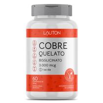 Cobre Quelato (3000mcg) 60 Cápsulas - Lauton Nutrition